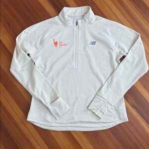 2024 NYC Marathon New Balance Cream Quarter-Zip